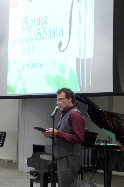 Professor Stephen D Press introduced classical music to the audience